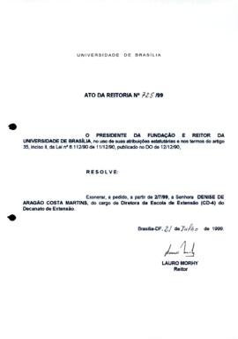 Ato da Reitoria nº 0725/1999