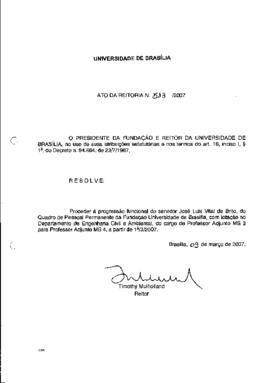 Ato da Reitoria nº 0513/2007