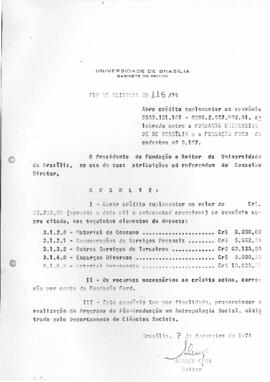 Ato da Reitoria nº 0115/1974