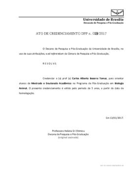 Ato de Credenciamento DPP N° 0019/2017