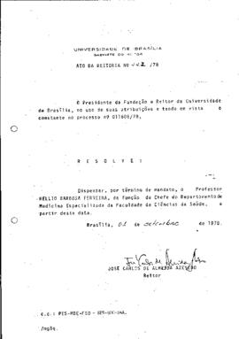 Ato da Reitoria nº 0222/1978