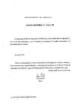 Ato da Reitoria nº 1461/1998