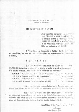 Ato da Reitoria nº 0118/1974