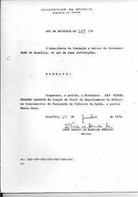 Ato da Reitoria nº 0539/1976