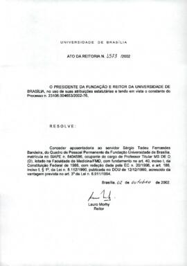 Ato da Reitoria nº 1573/2002