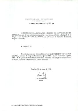 Ato da Reitoria nº 0492/1998