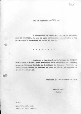 Ato da Reitoria nº 1102/1974