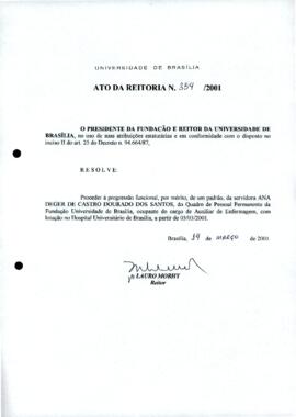 Ato da Reitoria nº 0354/2001