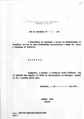 Ato da Reitoria nº 0986/1974