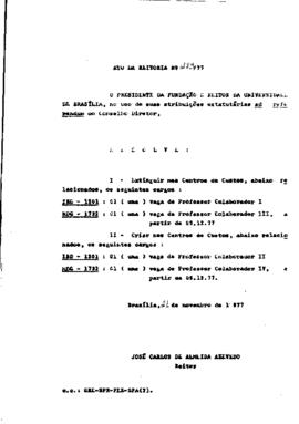 Ato da Reitoria nº 0283/1977