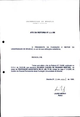 Ato da Reitoria nº 0680/1998