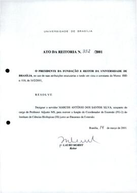 Ato da Reitoria nº 0332/2001