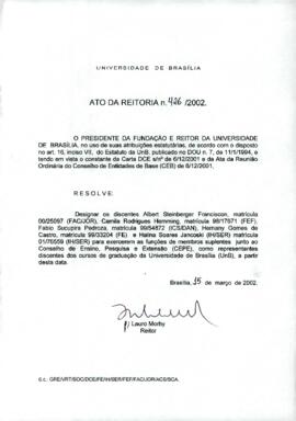 Ato da Reitoria nº 0426/2002