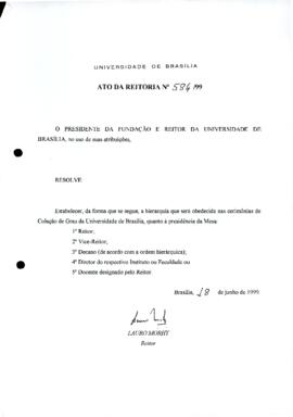 Ato da Reitoria nº 0584/1999