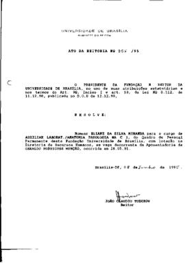 Ato da Reitoria nº 0855/1995