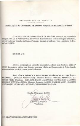 Resolução do Conselho de Ensino, Pesquisa e Extensão nº 0133/1996