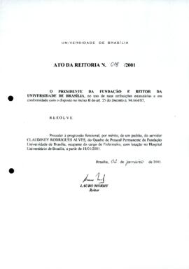 Ato da Reitoria nº 0018/2001