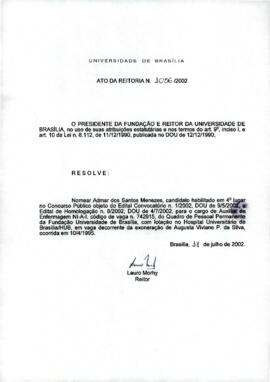 Ato da Reitoria nº 1056/2002