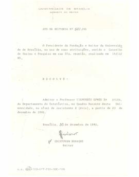 Ato da Reitoria nº 0501/1985