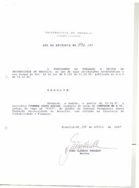 Ato da Reitoria nº 0796/1997