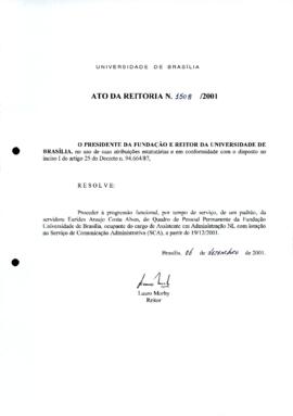 Ato da Reitoria nº 1508/2001