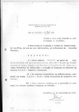 Ato da Reitoria nº 0131/1974