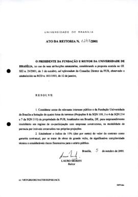 Ato da Reitoria nº 1247/2001