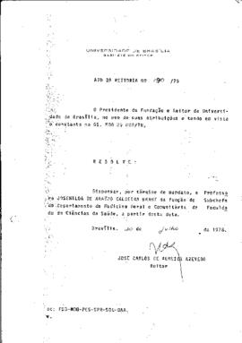 Ato da Reitoria nº 0190/1978