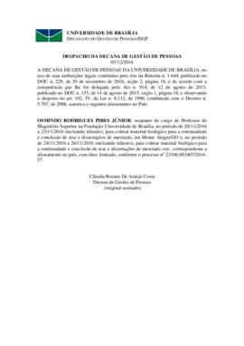 Despacho da Decana de Gestão de Pessoas (2016-12-05)