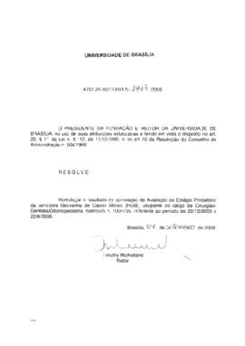 Ato da Reitoria nº 1447/2006