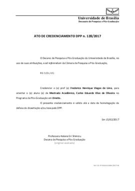 Ato de Credenciamento DPP N° 0128/2017