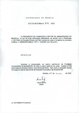 Ato da Reitoria nº 0879/2002