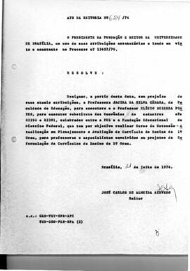 Ato da Reitoria nº 0624/1976