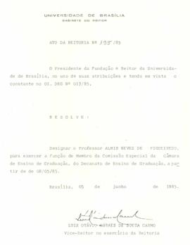 Ato da Reitoria nº 0195/1985