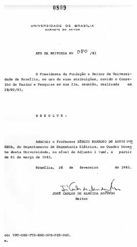 Ato da Reitoria nº 0080/1983