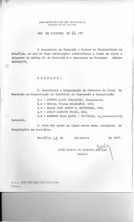 Ato da Reitoria nº 0036/1977