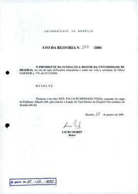 Ato da Reitoria nº 0147/2001