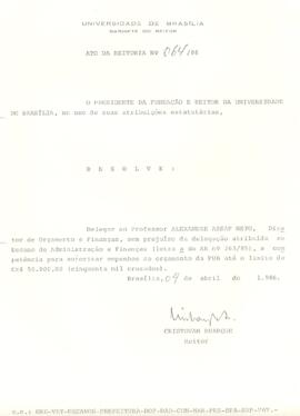 Ato da Reitoria nº 0064/1986