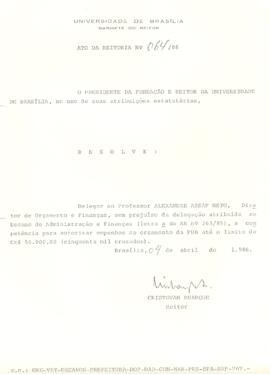 Ato da Reitoria nº 0064/1986