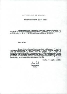 Ato da Reitoria nº 1107/2002