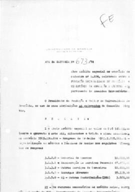 Ato da Reitoria nº 0673/1974