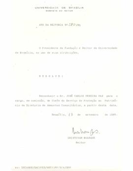 Ato da Reitoria nº 0280/1985