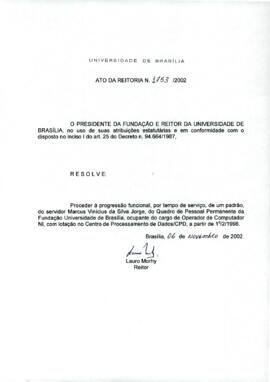 Ato da Reitoria nº 1753/2002