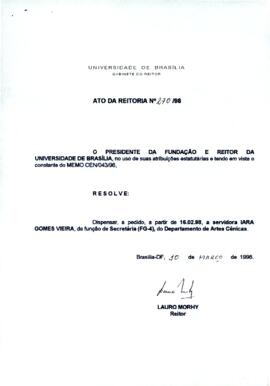 Ato da Reitoria nº 0270/1998