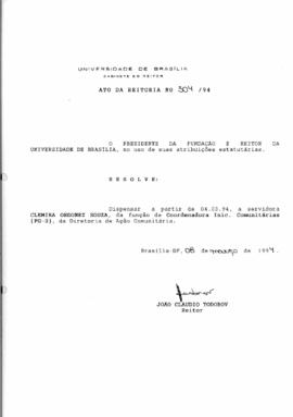 Ato da Reitoria nº 0304/1994