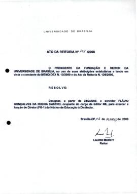 Ato da Reitoria nº 0146/2000