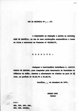 Ato da Reitoria nº 0917/1975