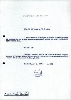 Ato da Reitoria nº 0334/2000