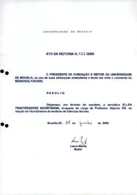 Ato da Reitoria nº 0532/2000