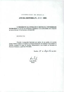 Ato da Reitoria nº 1634/2001